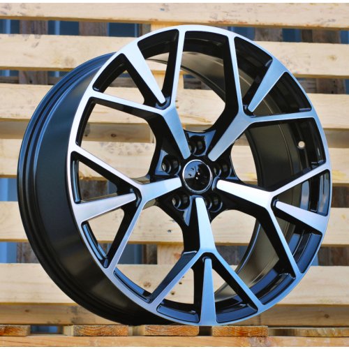 Alu kola Racing Line 3S1385, 20x8.5 5x112 ET38, černá + leštění