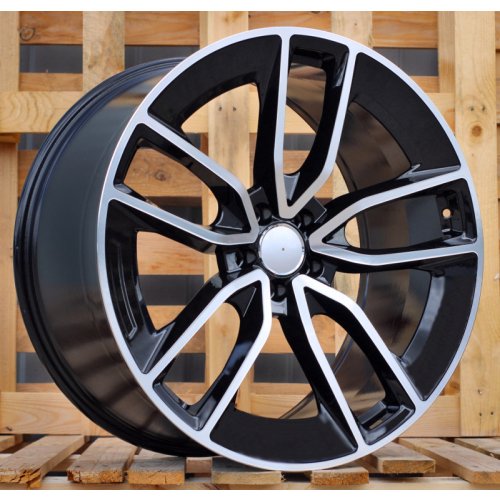 Alu kola Racing Line B5949, 22x11.5 5x112 ET53, černá + leštění