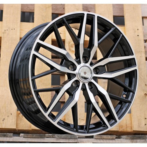 Alu kola Racing Line HF5230, 18x8 5x160 ET50, černá + leštění (zátěžová)