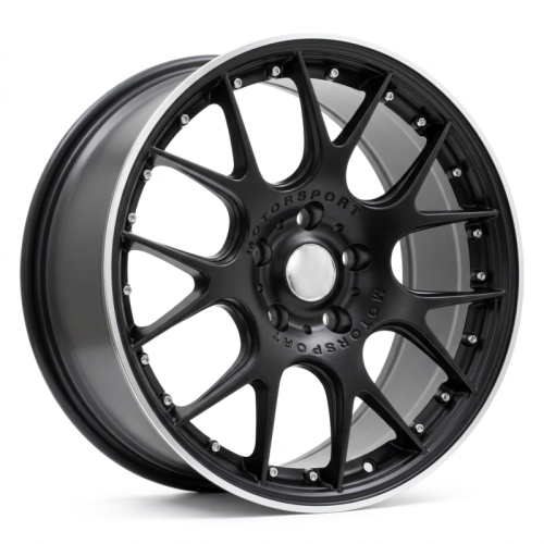 Alu kola Racing Line IN0278, 18x8 5x120 ET34, černá matná + leštěný límec