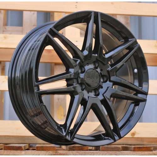 Alu kola Racing Line YF7075, 18x8 5x112 ET52, černá lesklá (zátěžová)
