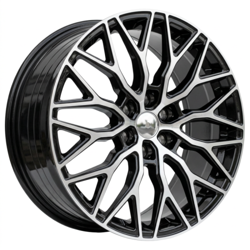 Alu kola Racing Line YF0412, 19x8 6x120 ET48, černá + leštění (zátěžová)