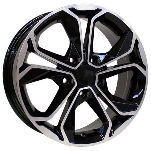 Alu kola AGT 16163, 16x6.5 5x112 ET46, černá + leštění