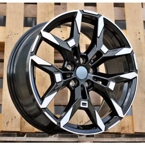 Alu kola Racing Line H3456F, 19x8 5x112 ET27, černá + leštění