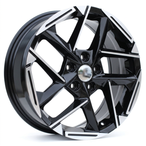 Alu kola Racing Line 3S1267, 18x8 5x114.3 ET48, černá + leštění