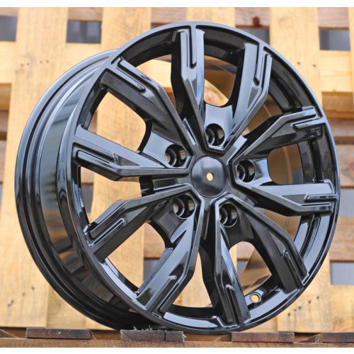 Alu kola Racing Line 6408, 16x6.5 5x130 ET56, černá lesklá (zátěžová)