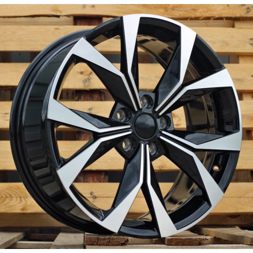 Alu kola Racing Line I5627, 17x7.5 5x112 ET40, černá + leštění