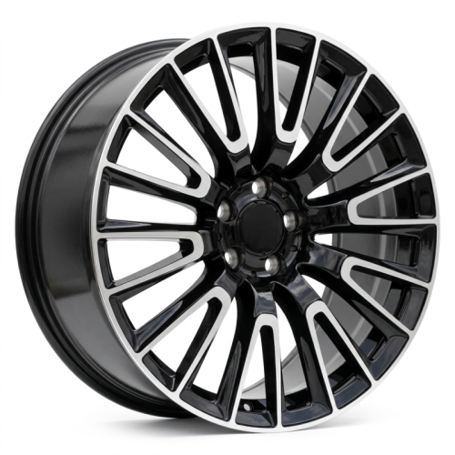 Alu kola Racing Line H3420F, 20x9.5 5x112 ET43, černá + leštění (zátěžová)