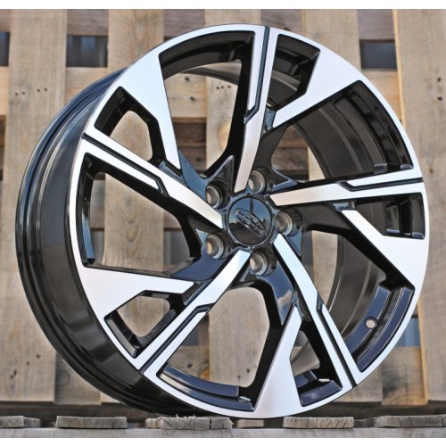 Alu kola Racing Line H3552F, 18x8 5x108 ET48, černá + leštění