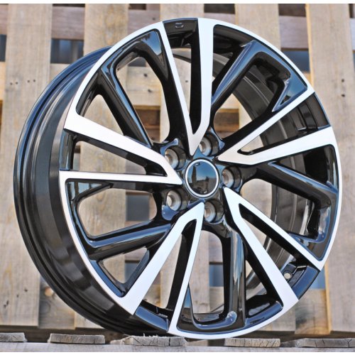 Alu kola Racing Line H3568F, 19x7 5x114.3 ET35, černá + leštění