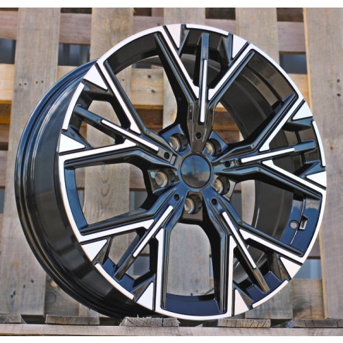 Alu kola Racing Line H3580F, 18x8 5x112 ET50, černá + leštění