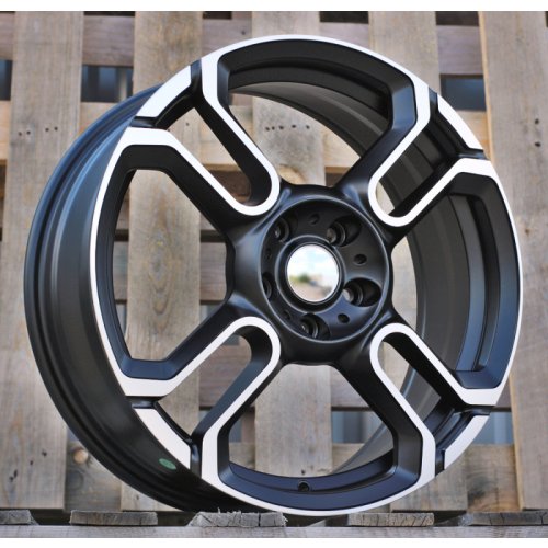 Alu kola Racing Line F8002, 18x7 5x112 ET54, černá matná + leštění
