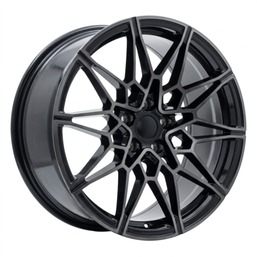 Alu kola Racing Line B1674, 19x8 5x112 ET27, černá + tmavé leštění