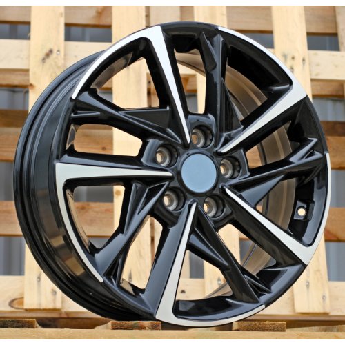 Alu kola Racing Line H3535F, 17x7 5x114.3 ET51, černá + leštění