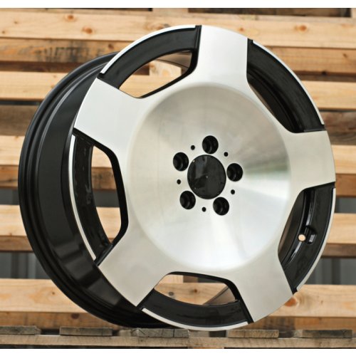 Alu kola Racing Line IN3518F, 17x7.5 5x112 ET48, černá + leštění
