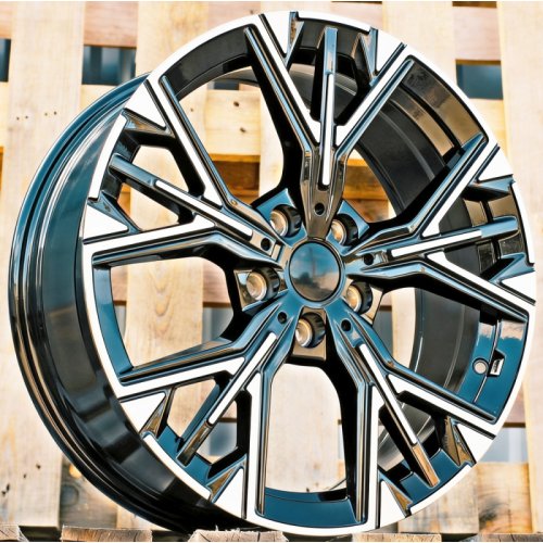 Alu kola Racing Line H3580F, 18x8 5x112 ET50, černá + leštění