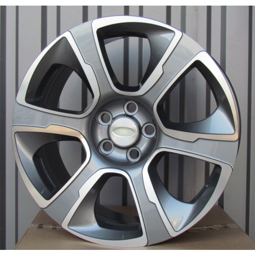 Alu kola Racing Line D6052, 20x9 5x120 ET50, šedivá + leštění