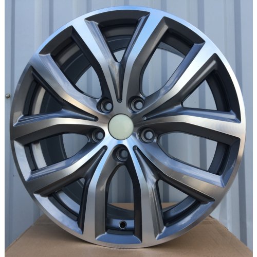 Alu kola Racing Line B1176, 18x8 5x112 ET47, šedivá + leštění