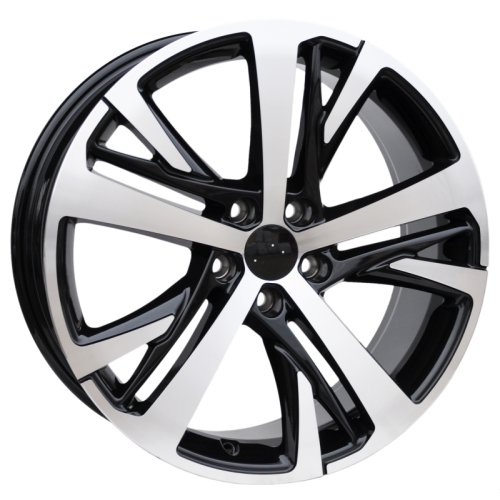 Alu kola Racing Line XE390, 18x7.5 5x108 ET42, černá + leštění