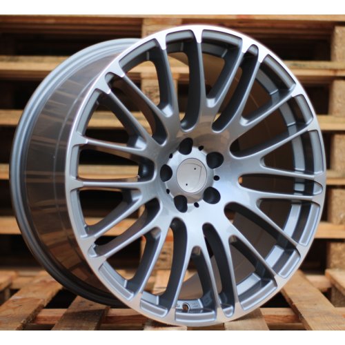 Alu kola Racing Line BY913, 20x10 5x112 ET20, šedivá + leštění