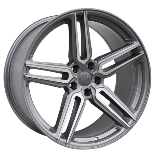 Alu kola Haxer B1382, 20x9 5x120 ET35, šedivá matná + leštění