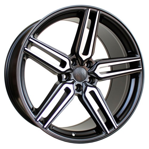 Alu kola Haxer B1382, 20x10 5x120 ET40, černá matná + leštění