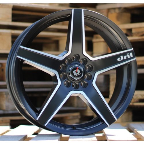 Alu kola Racing Line A5274, 18x8 10x105 ET35, černá matná + leštění