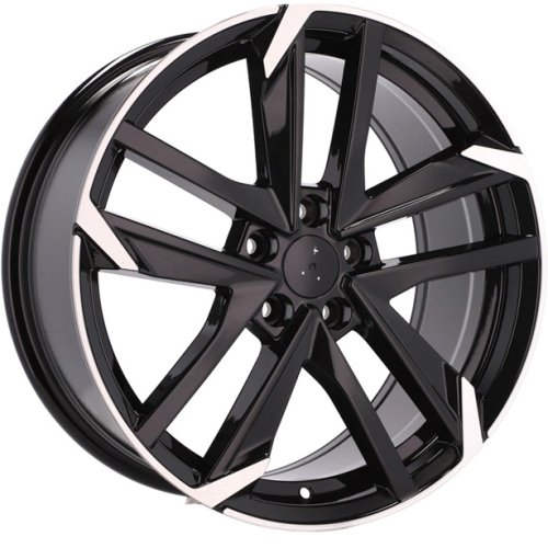 Alu kola Racing Line XE170, 18x8 5x108 ET45, černá + leštění