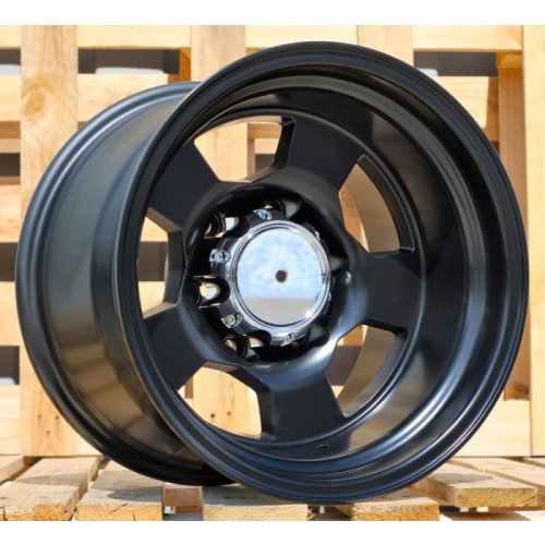 Alu kola Racing Line BY472, 15x10 6x139.7 ET-52, černá matná (zátěžová)