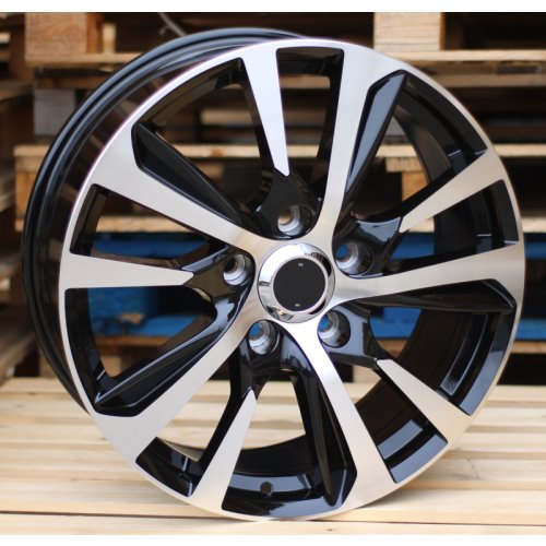 Alu kola Racing Line B1447, 21x8.5 5x150 ET60, černá + leštění (zátěžová)