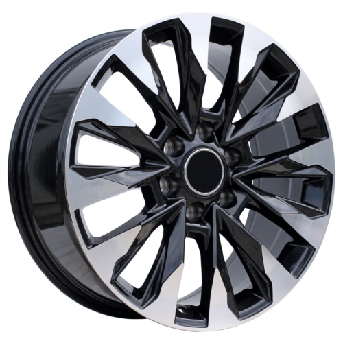 Alu kola Racing Line B1734, 20x8.5 6x139.7 ET20, černá + leštění (zátěžová)