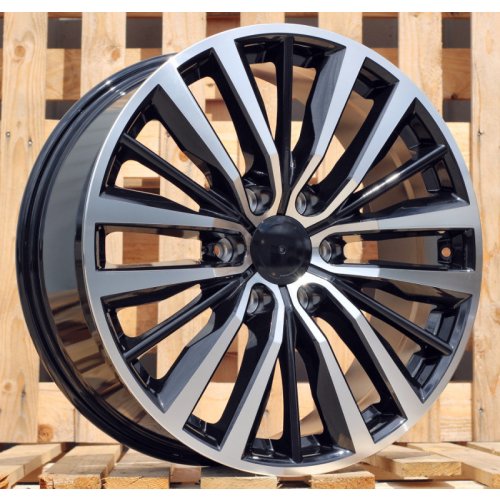 Alu kola Racing Line B1693, 20x8 6x139.7 ET35, černá + leštění