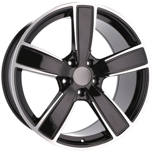 Alu kola Racing Line H5082, 22x10 5x130 ET48, černá + leštění (zátěžová)