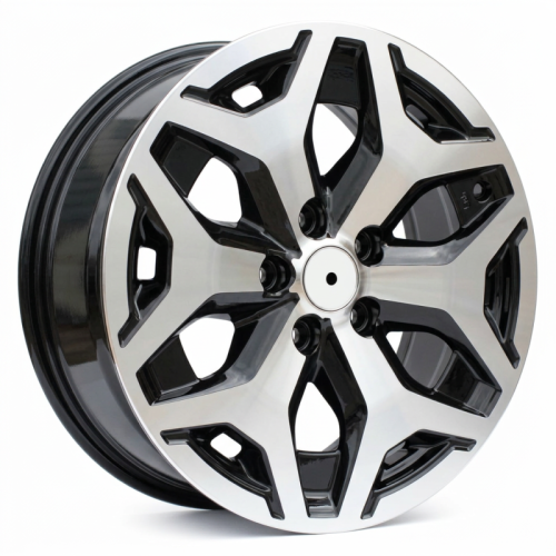 Alu kola Racing Line B2042, 17x7 5x114.3 ET48, černá + leštění