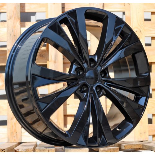 Alu kola Racing Line B1281, 20x8.5 5x108 ET45, černá lesklá (zátěžová)