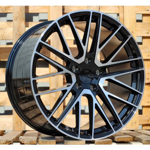 Alu kola Racing Line I0375, 21x11.5 5x130 ET67, černá + leštění (zátěžová)
