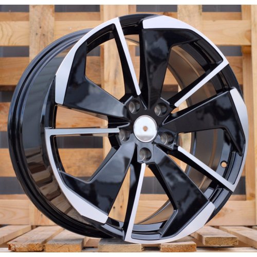 Alu kola Racing Line I5579, 19x8 5x112 ET45, černá + leštění