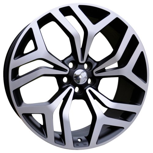 Alu kola Racing Line D1419, 20x8 5x108 ET40, černá + leštění (zátěžová)