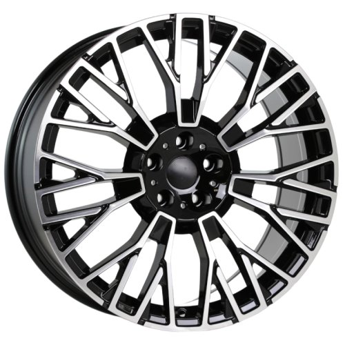Alu kola Racing Line 3S1111, 20x9 5x112 ET35, černá + leštění (zátěžová)