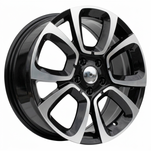 Alu kola Racing Line B5850, 17x7 4x108 ET25, černá + leštění