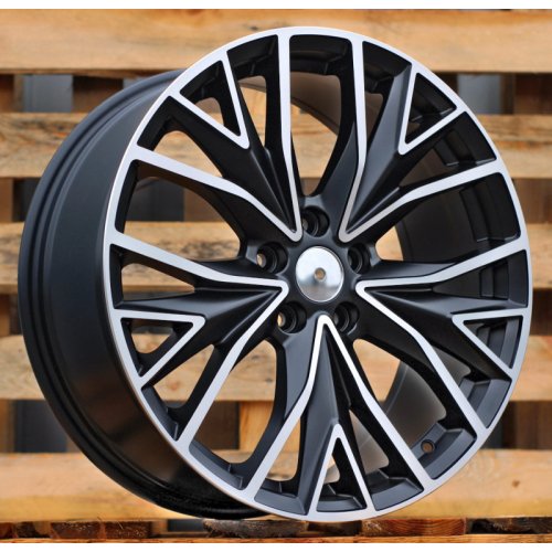 Alu kola Racing Line B5922, 19x8 5x112 ET49, černá matná + leštění