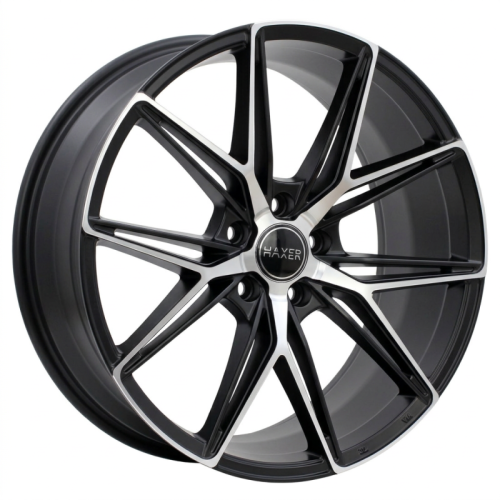 Alu kola Haxer HX043, 19x8.5 5x112 ET40, černá matná + leštění