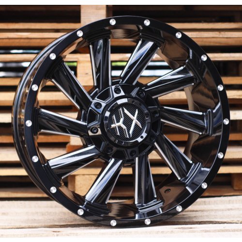 Alu kola Racing Line B1323, 18x9 6x139.7 ET0, černá lesklá (zátěžová)