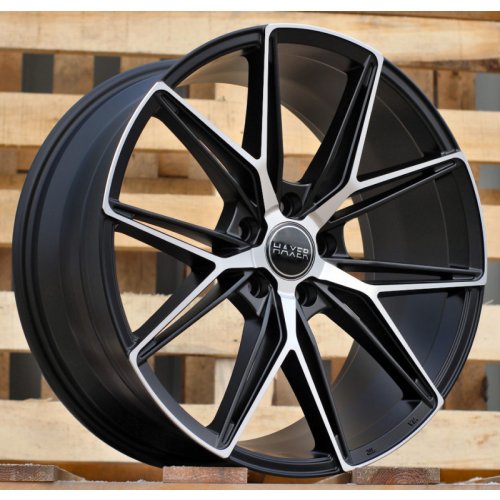 Alu kola Haxer HX043, 19x8.5 5x114.3 ET40, černá matná + leštění