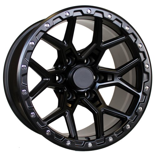 Alu kola Racing Line B1536, 17x9 6x139.7 ET-12, černá matná (zátěžová)