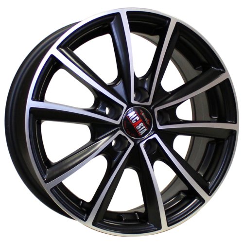 Alu kola Racing Line M15, 15x6 5x110 ET39, černá matná + leštění