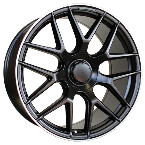 Alu kola Racing Line B5318, 22x10 5x130 ET36, černá matná + leštěný límec (zátěžová)