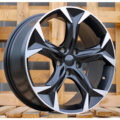 Alu kola Racing Line I5163, 20x8.5 5x112 ET40, černá matná + leštění