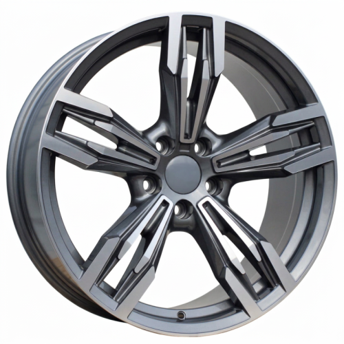Alu kola Racing Line BY983, 17x8 5x120 ET34, šedivá + leštění