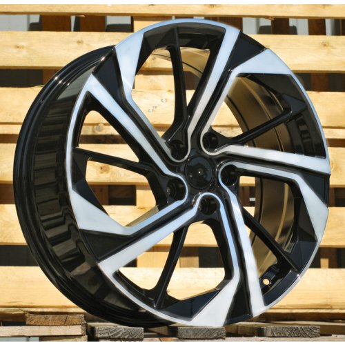 Alu kola Racing Line D1981, 19x7.5 5x114.3 ET45, černá + leštění